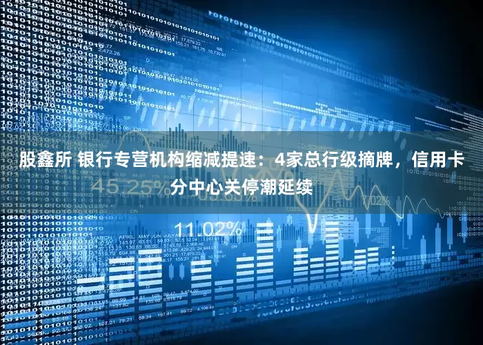 股鑫所 银行专营机构缩减提速：4家总行级摘牌，信用卡分中心关停潮延续