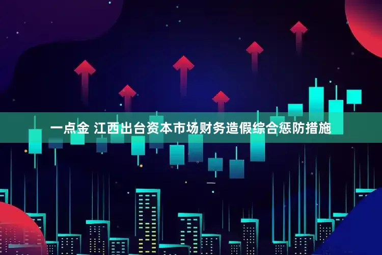 一点金 江西出台资本市场财务造假综合惩防措施